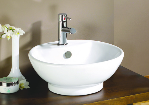Vasque PORTOFINO céramique blanc Ø43,5x16,5 à poser